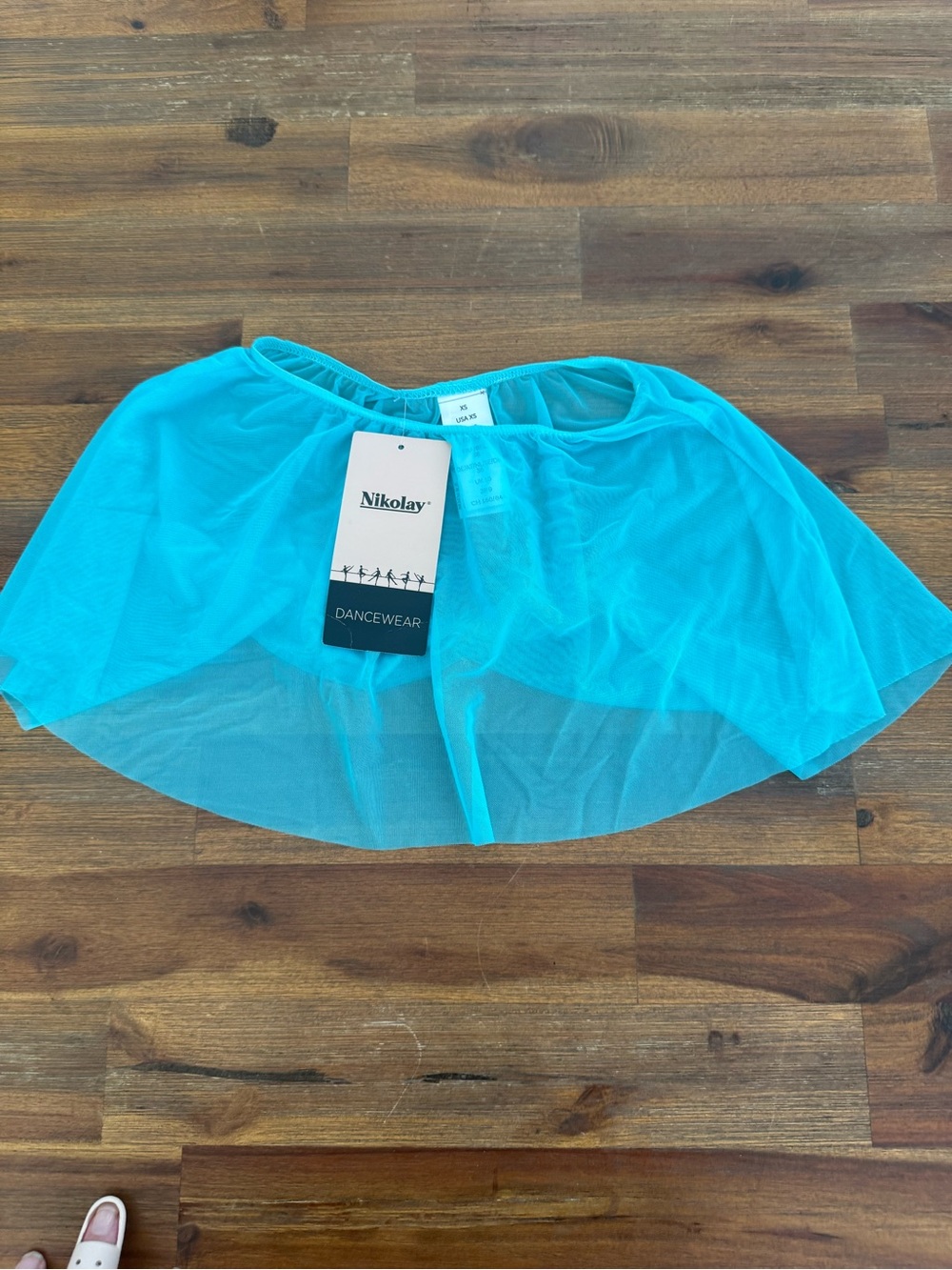 Nikolay Echo Mesh Ballet Skirt XS Tiffany Turquoise NWT